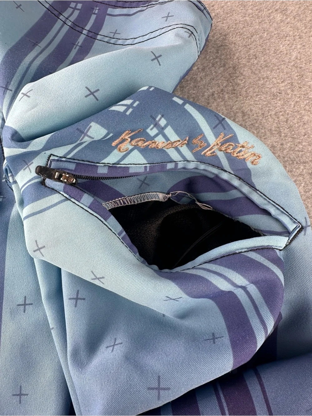 Kanvas by Katin Surf Trunks Board Shorts Mens 32 Blue Plaid